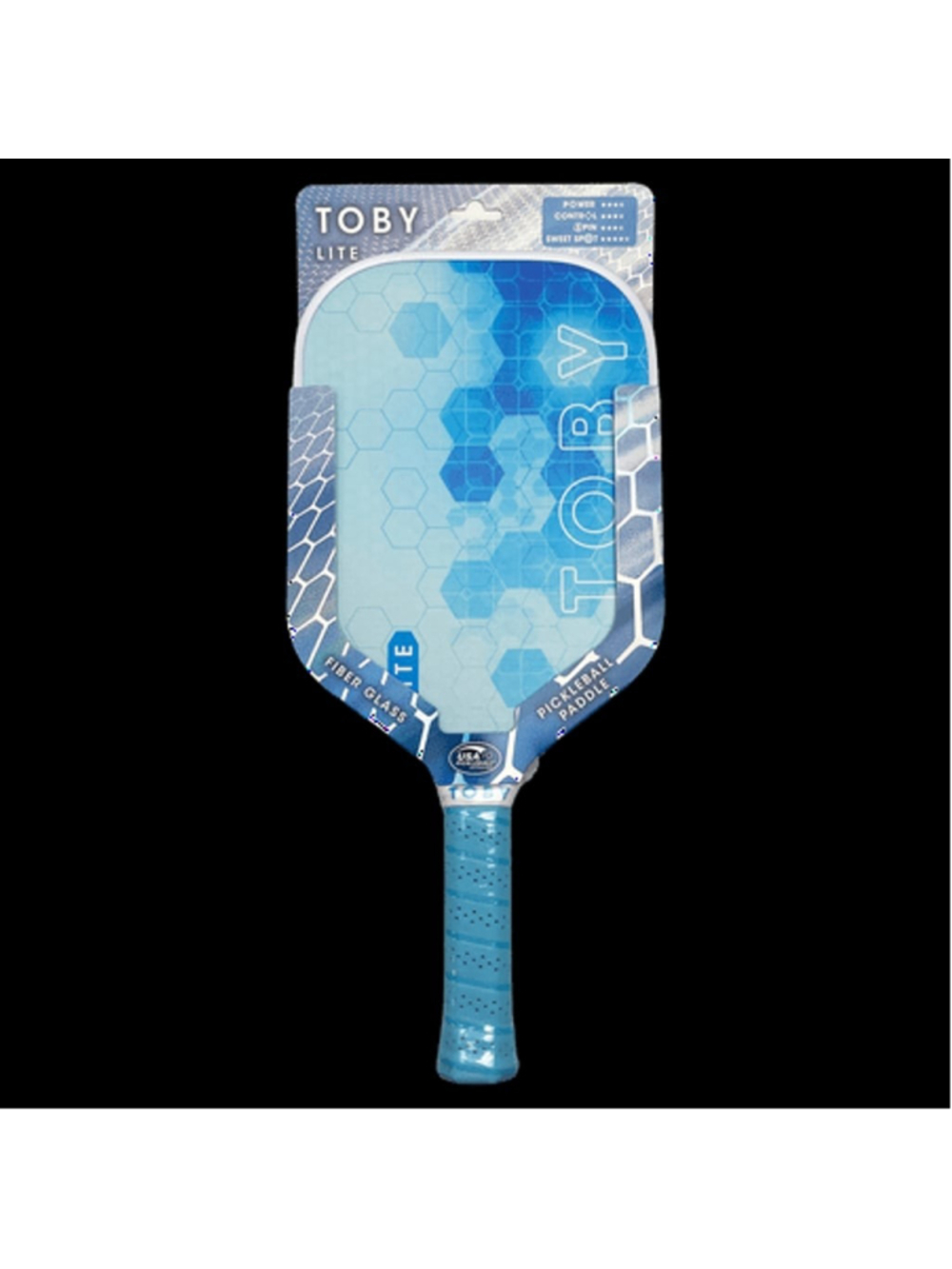 TobyLite Fiberglass Pickleball PaddleBlue